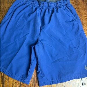 Nike Blue Athletic Shorts Lightweight Elastic DriFit M